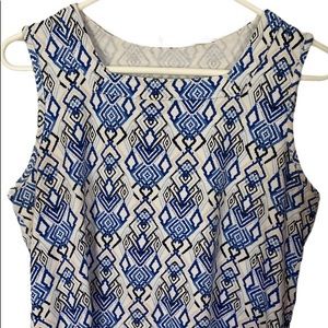 Kim Rogers Sleeveless Shirt Blue White PM